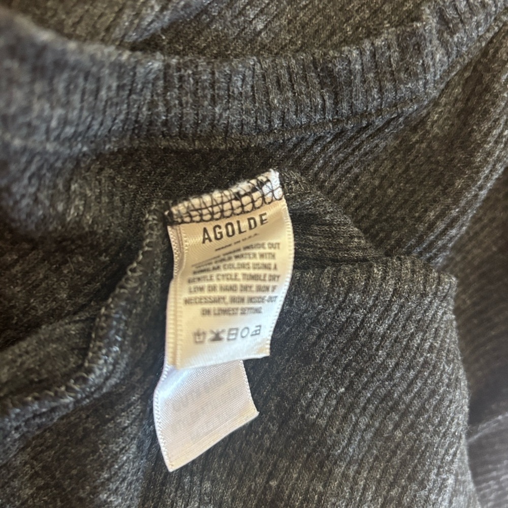 Agolde black Ribbed Tank Top - Picture 7 of 7